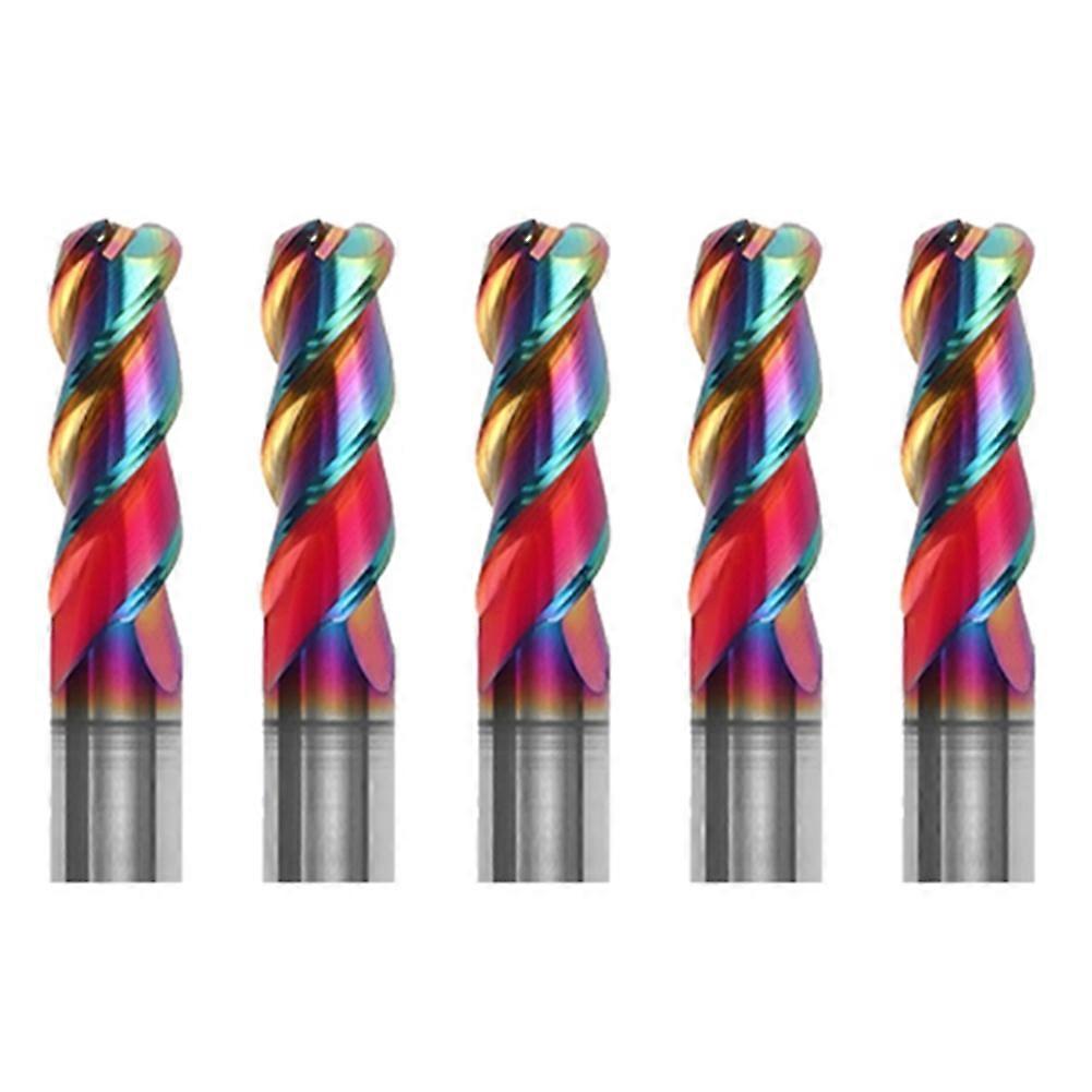 Carbide Corner Radius End Mill Coated 3 Flutes Tungsten Carbide Bullnose Aluminum Milling Cutter
