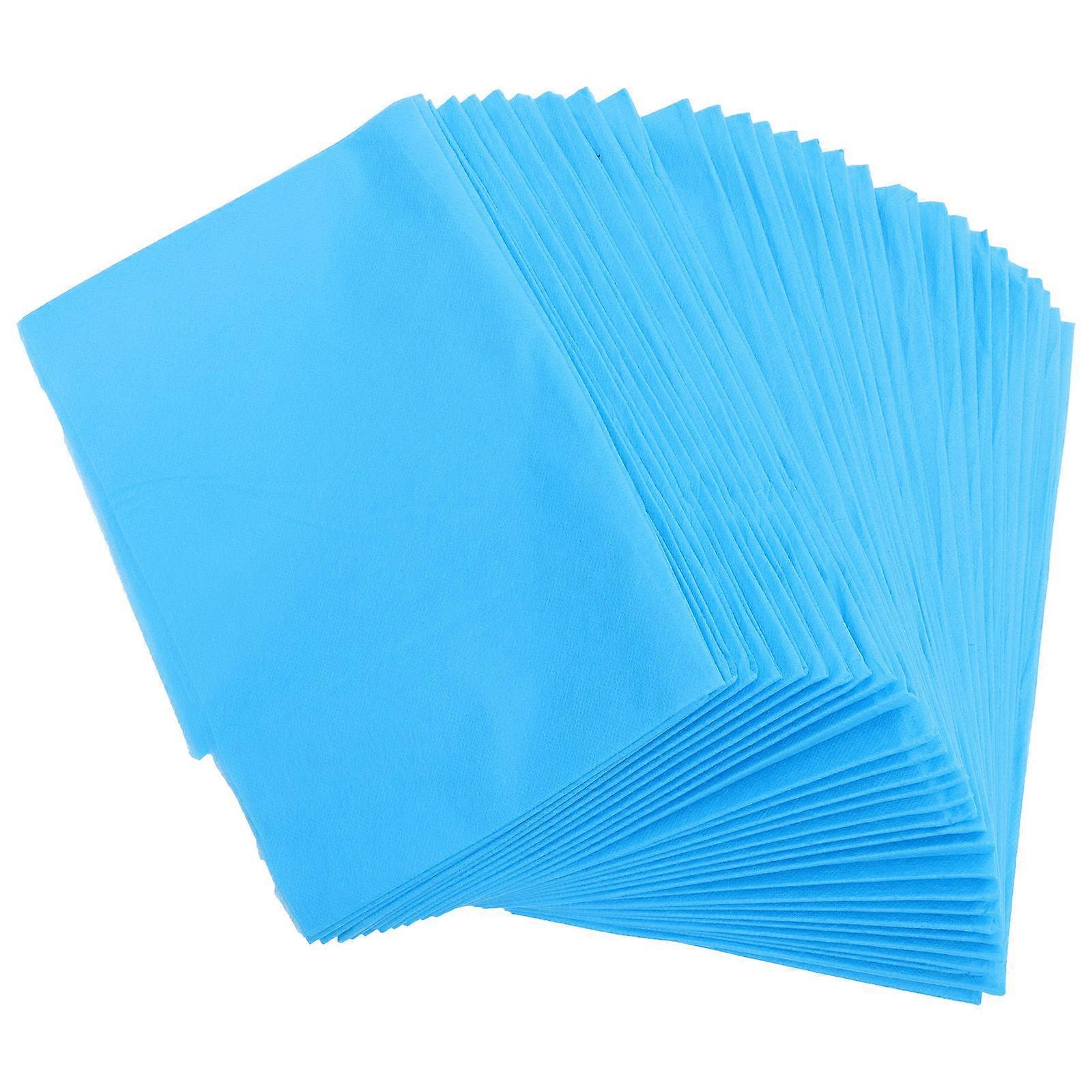 Disposable NonWoven Bed Sheets Ideal for Salon Use Blue of 20 Pieces