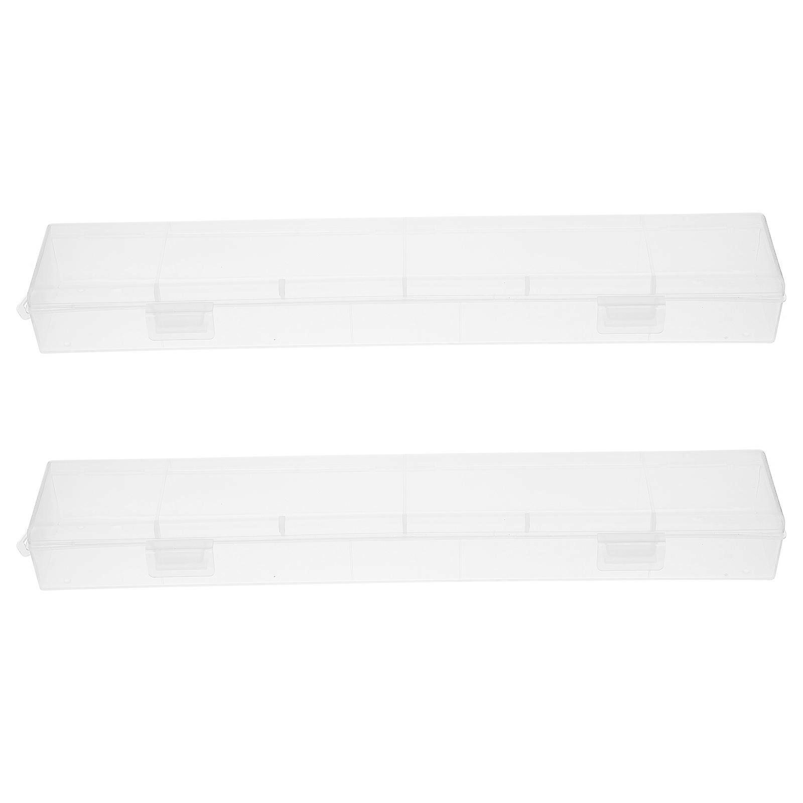 Water Chalk Storage Boxes Calligraphy Pen Storage Container with 2Pcs Set