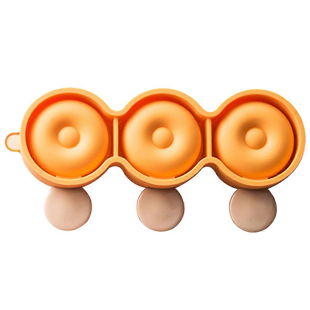 Silicone Popsicles Maker for Home Use Orange Color Easy to Clean and Store 2.5 x 1.8 Inches