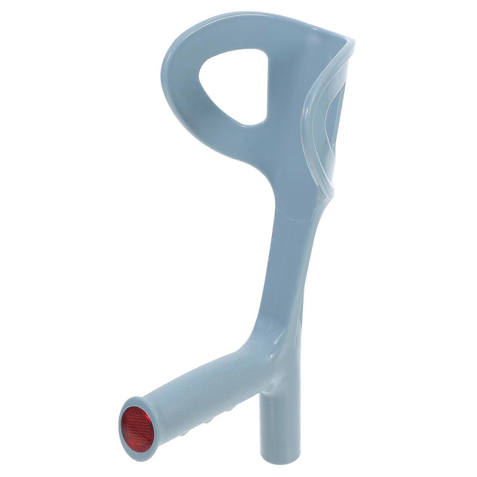 Grey Cane Grip Replacement with Ergonomic Handle for Daily Use Made of Durable PP Material Fits Various Elbow Canes 1 Piece