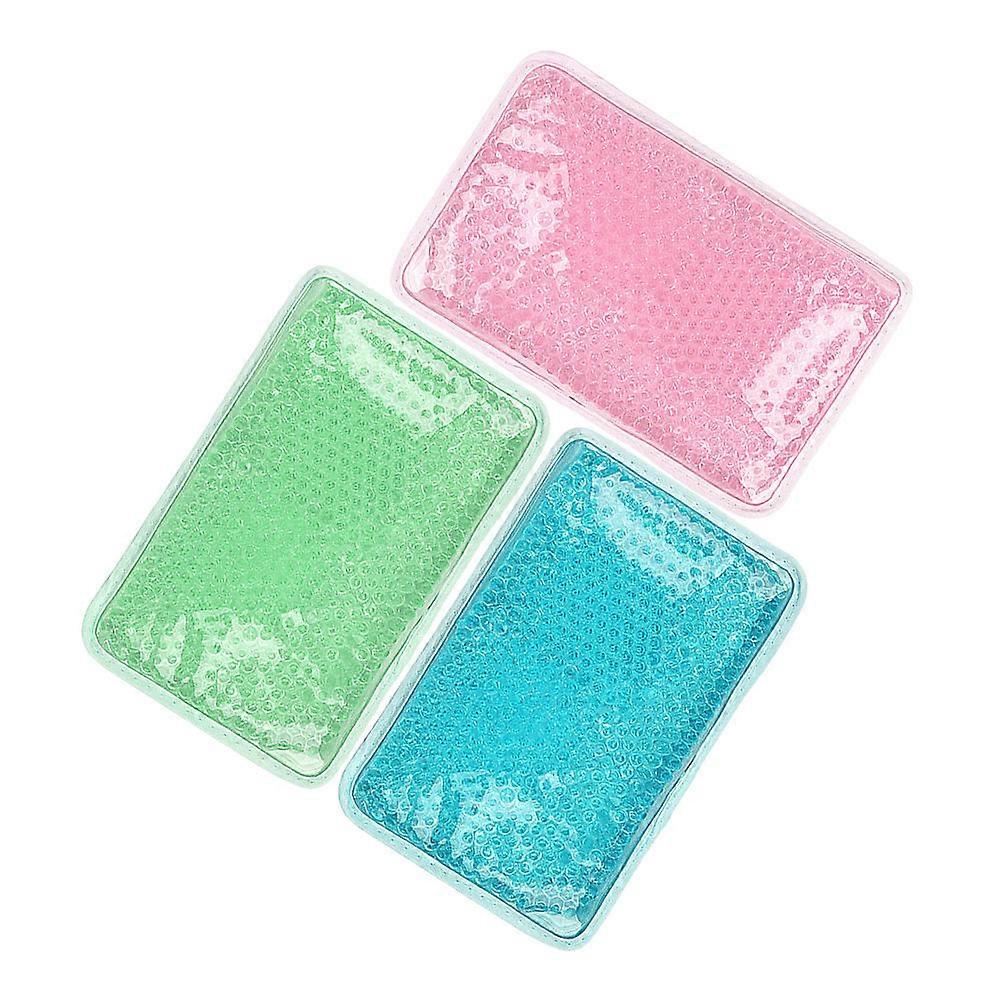 3 Reusable Hot & Ice Packs with Straps – Compress for Neck, Shoulder, and – Multi Color Relaxation Pads for Adults