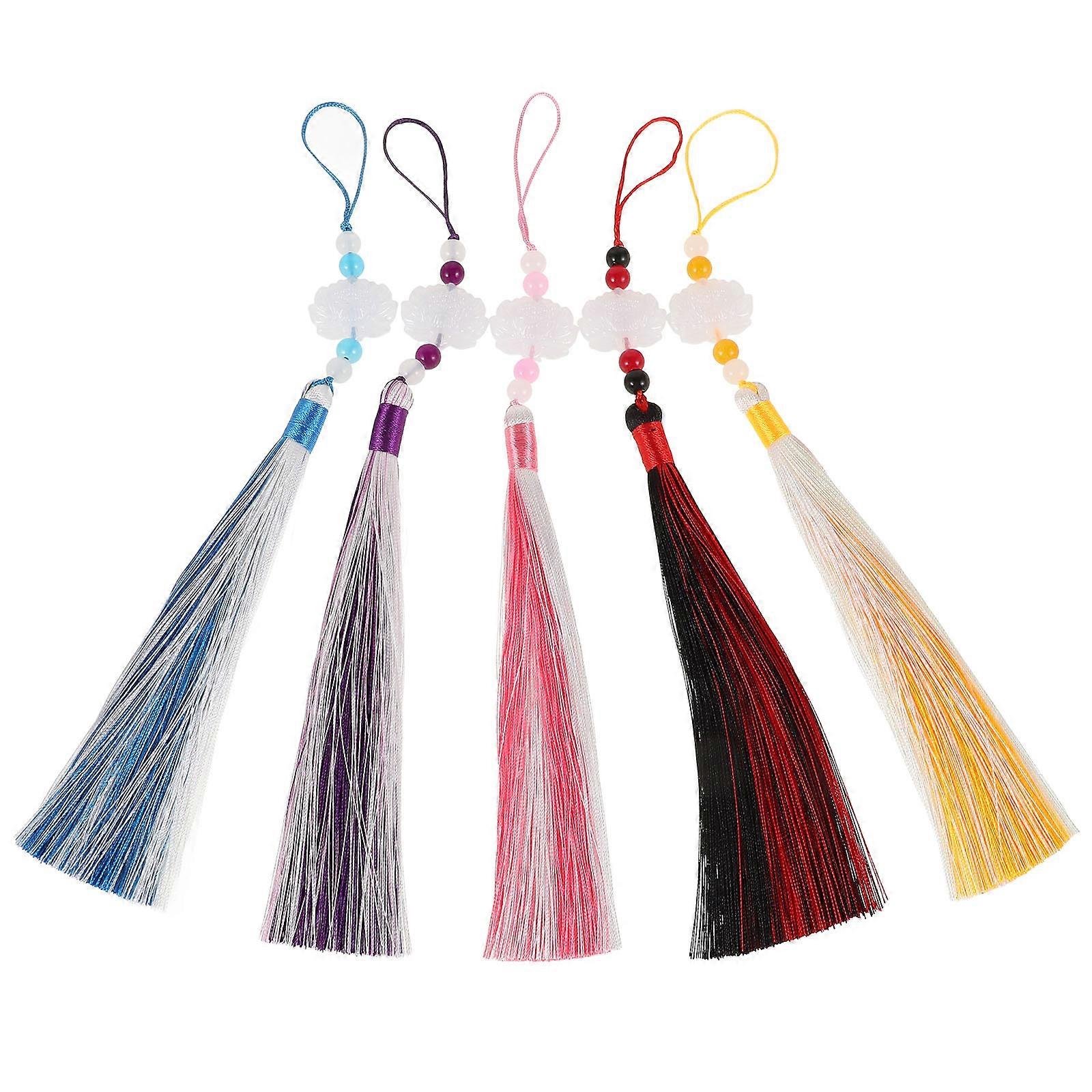 Chinese Tassel Charm 5Pcs As Waist Accessory For Women In Assorted Color Perfect For Formal Events With Craftsmanship
