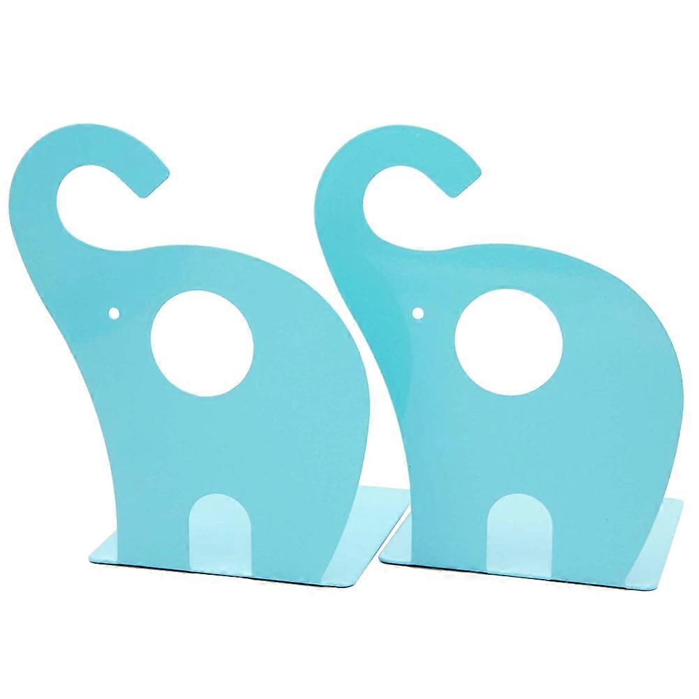 Skyblue Stainless Steel Decorative Bookends for Home and Office Organization Size 19.3 x 12 x 12cm