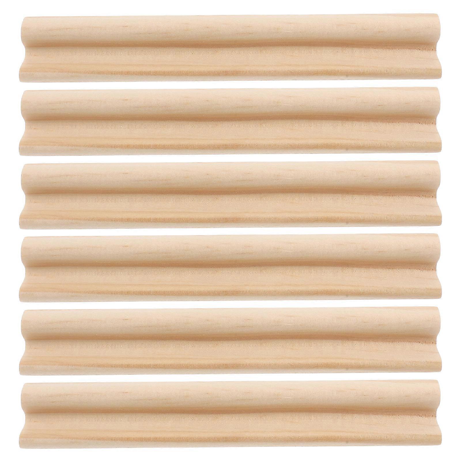 Wooden Letter Base Domino Card Holders 6pcs Durable Game Organization Racks for Craft Projects, Family Engagement, and Easy Storage for Mexican