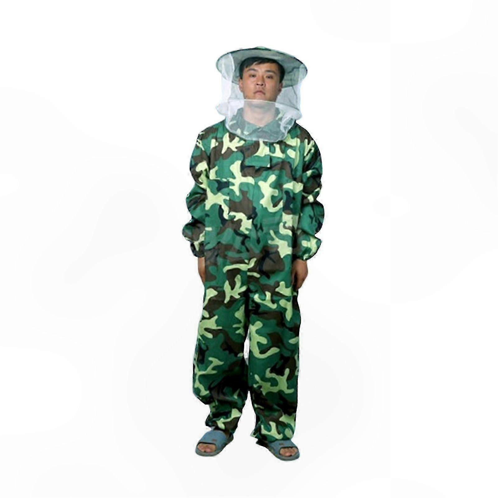 Multipurpose Beekeeper Outfit with Protective Round Veil Hood for Hive Work and Apiary Tasks