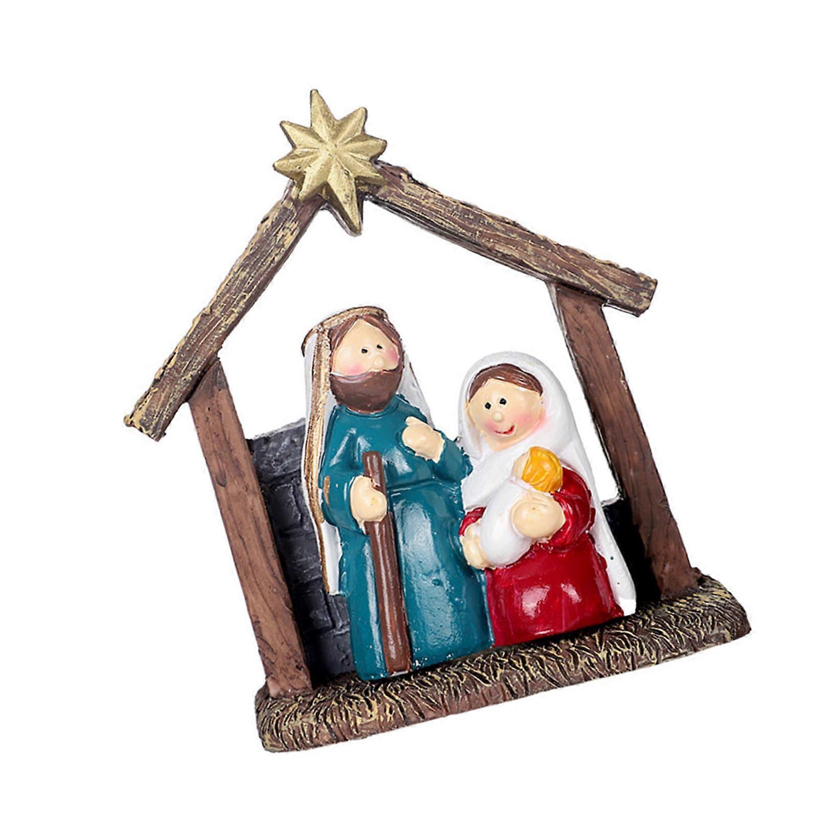 Stable Base Resin Nativity Figurine For Christmas Displays And Religious Activity Christmas Centerpieces Display Ref: 5843