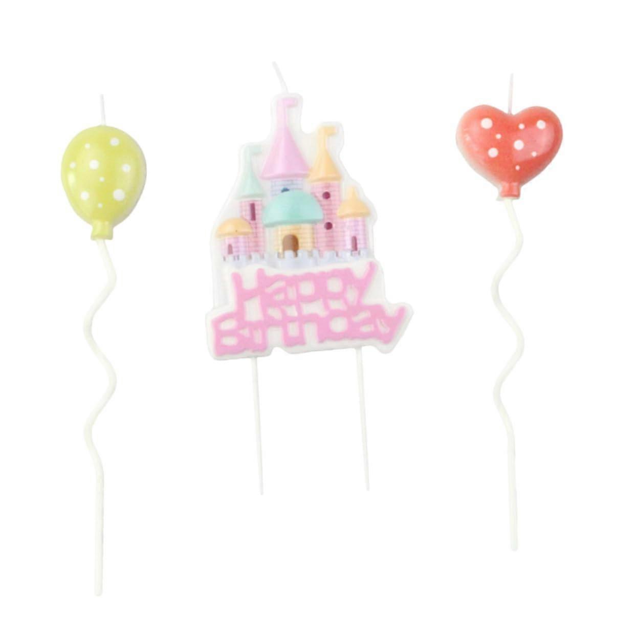 Castle Shaped Birthday Cake Candles for Celebrations