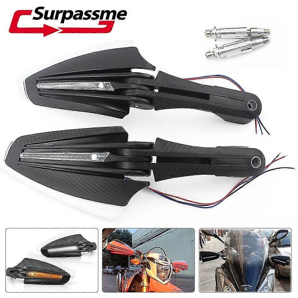 22mm Universal Motorcycle Handguards With Led Turn Signal Motocross Hand Guards Protector For Dirt Bike Cb650r Cbr650r Cbr500r