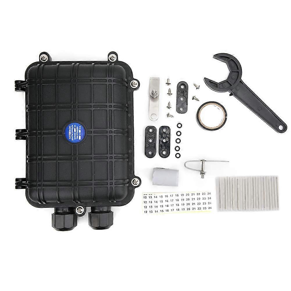 Horizontal Fiber Optic Splice Enclosure Cable Connection Box 1 in 1 out for Various Optical Fibers (48 cores)