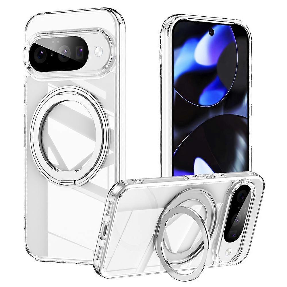 For Google Pixel 10 Pro Pixel 10 Case Compatible with MagSafe TPU + Acrylic + Metal Kickstand Matte 