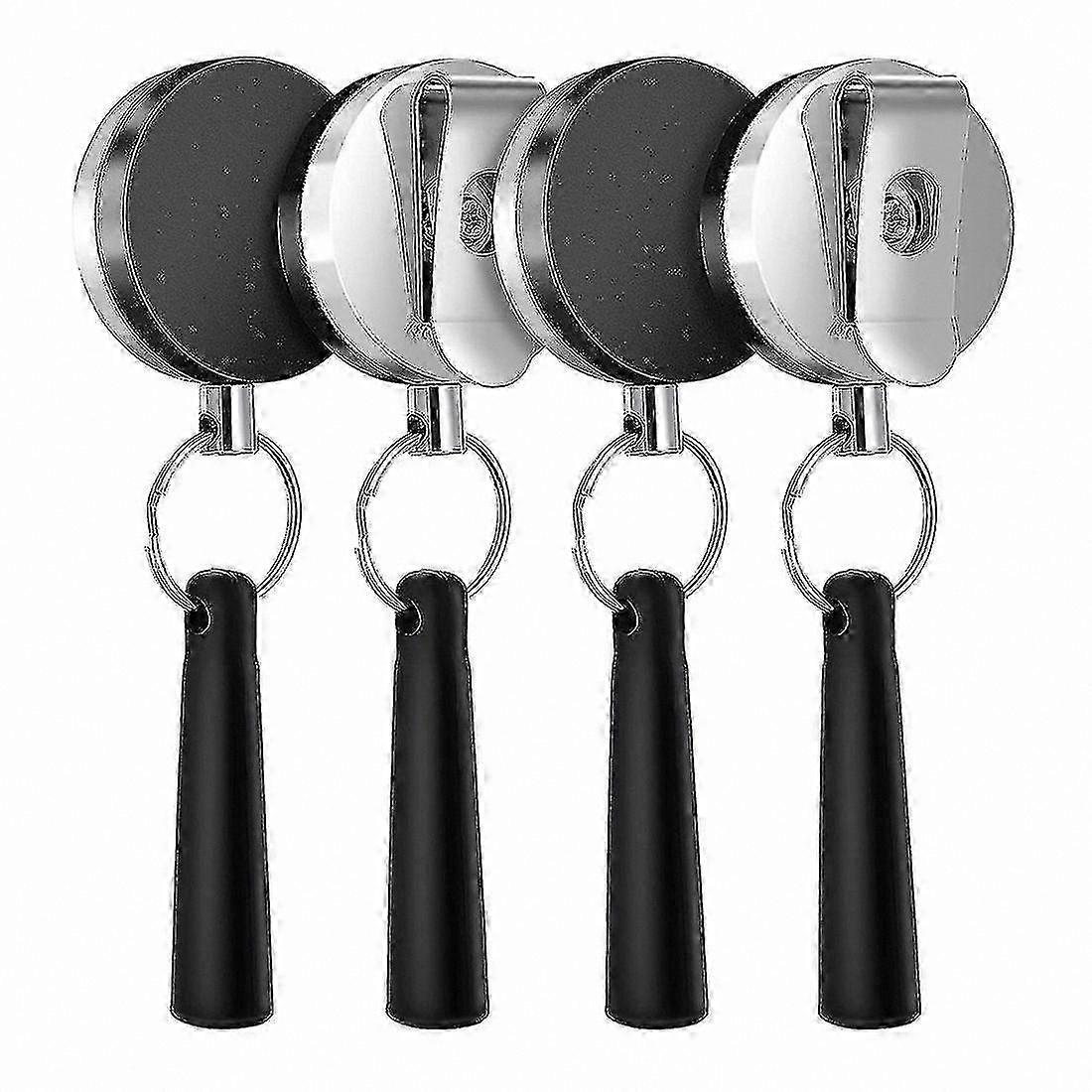 4-Pack Durable Retractable Pen and Pencil Holders for Markers and Carpenter Pencils