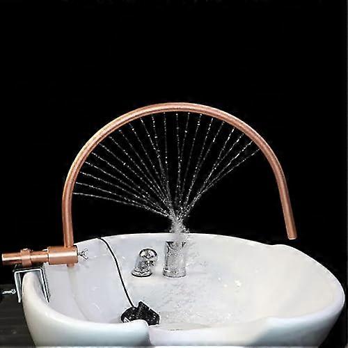 Shampoo Bed Water Circulation Rack, Adjustable Elbow Shower for Head Massage, Spa Vanity Faucet Water Circulation Device with 180° Arc Design