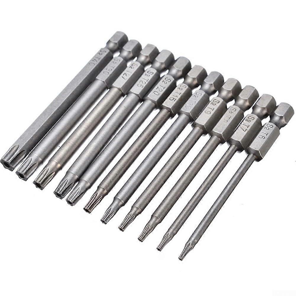 75mm T40 For Torx Screwdriver Bit Magnetic Head Compatible With Electric Screwdrivers And Drills T6