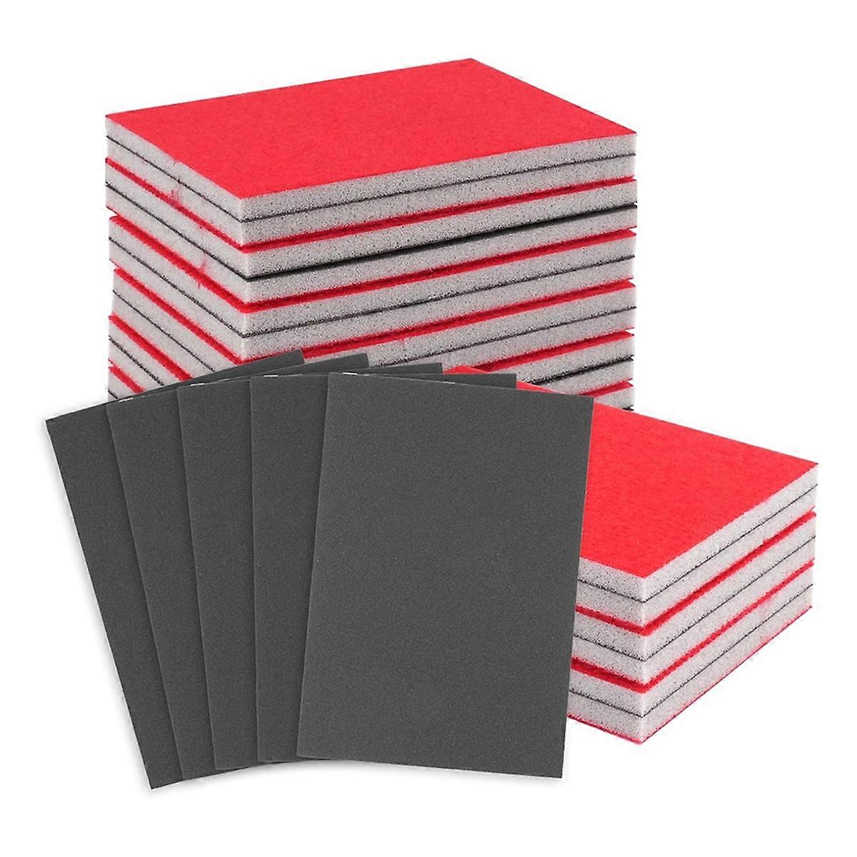 24-Piece Sanding Sponges Set, 80-3000 Grit Wet Dry Sandpaper
