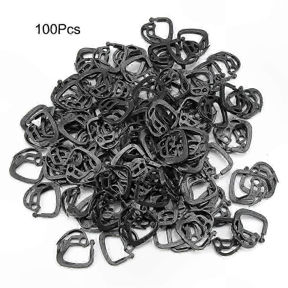 100-Pack Plastic Shade Net Hooks for Greenhouse and Garden Use