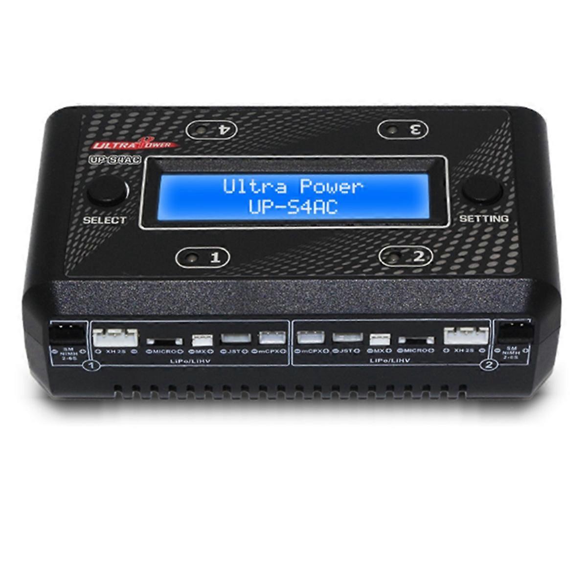 UP-S4AC Multi-Battery Charger for RC Models AC DC Compatible with LiPO/LiHV NiMH/NiCd for Drones U