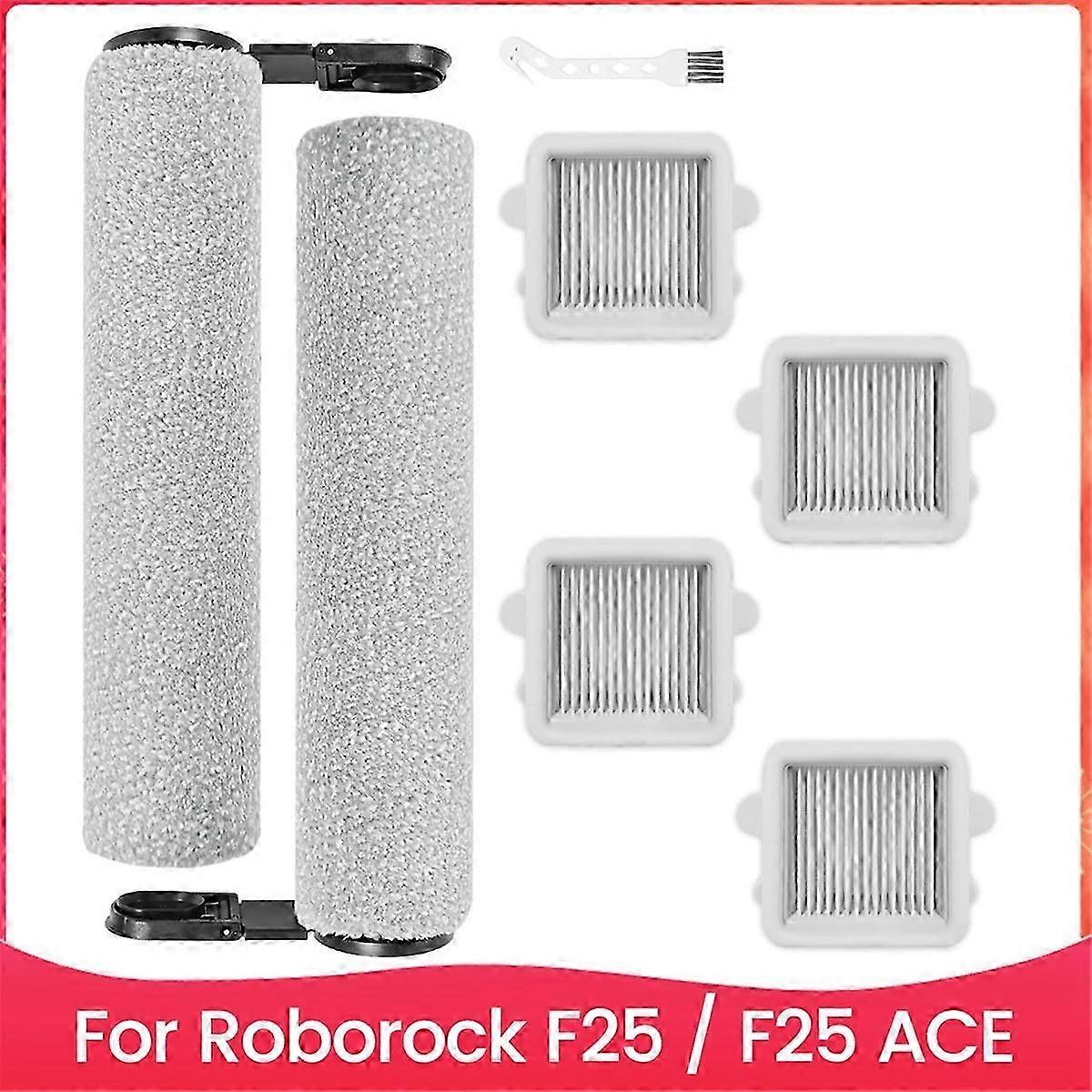 Roborock F25/F25 ACE Vacuum Replacement Main Roller Brush and HEPA Filter