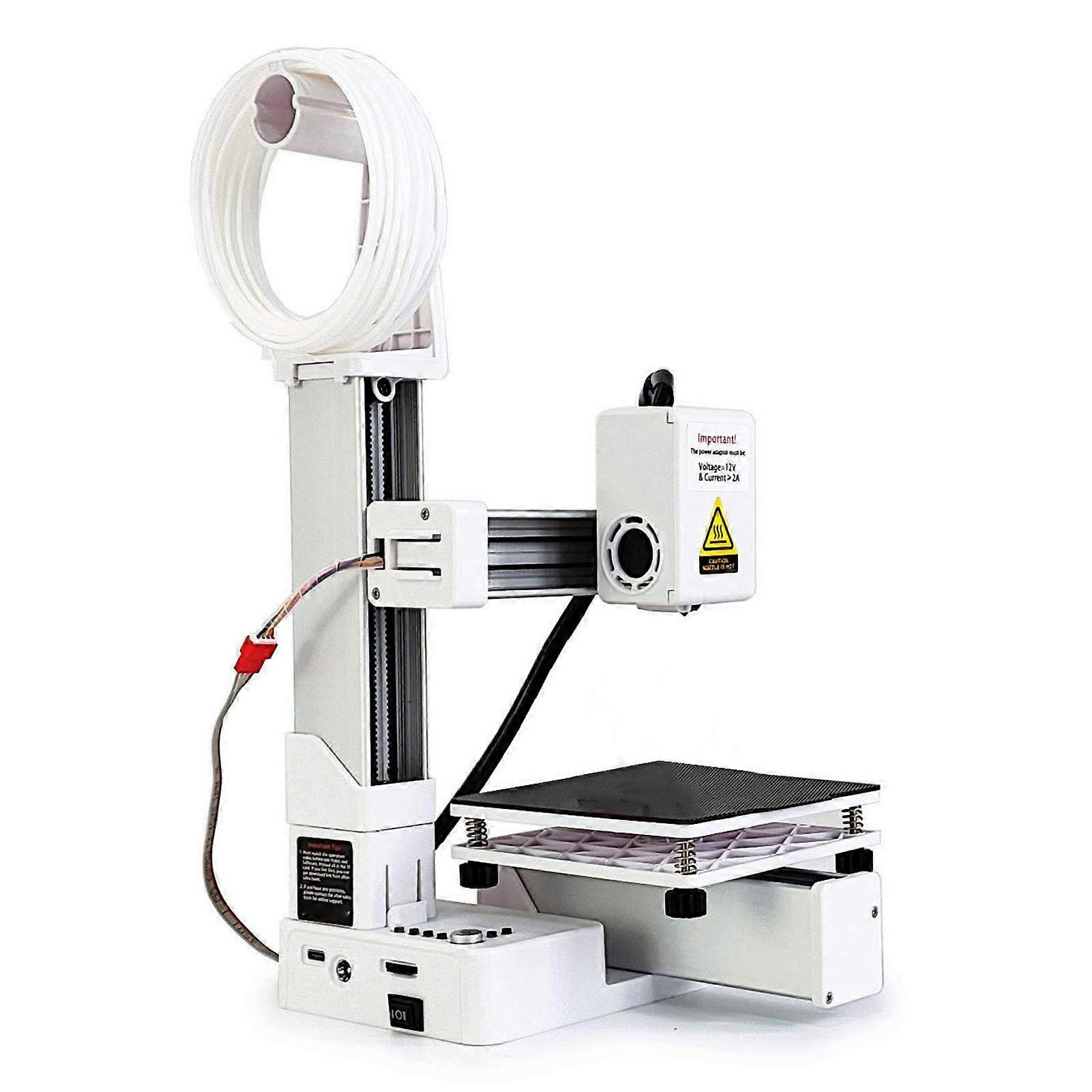 Frequency Division Multiplexing Kompakter 3D-Drucker 100mm Weiß