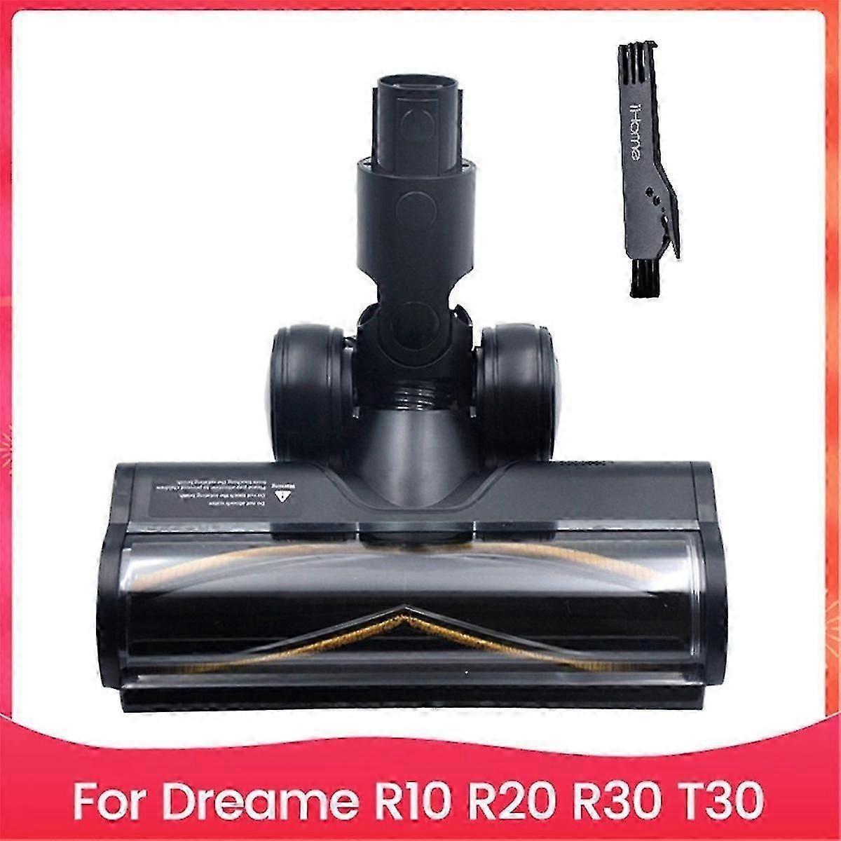 suitable for Vacuum Electric Floor Brush Attachment for Dreame R10 R20 R30 T30 Floor Soft Roller Brush Head with-CHENG DU SI XI