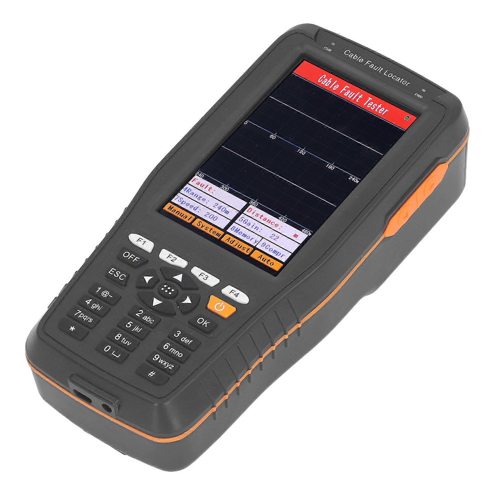 Cable Fault Tester 8KM Range TDR Coaxial Wire Locator LCD