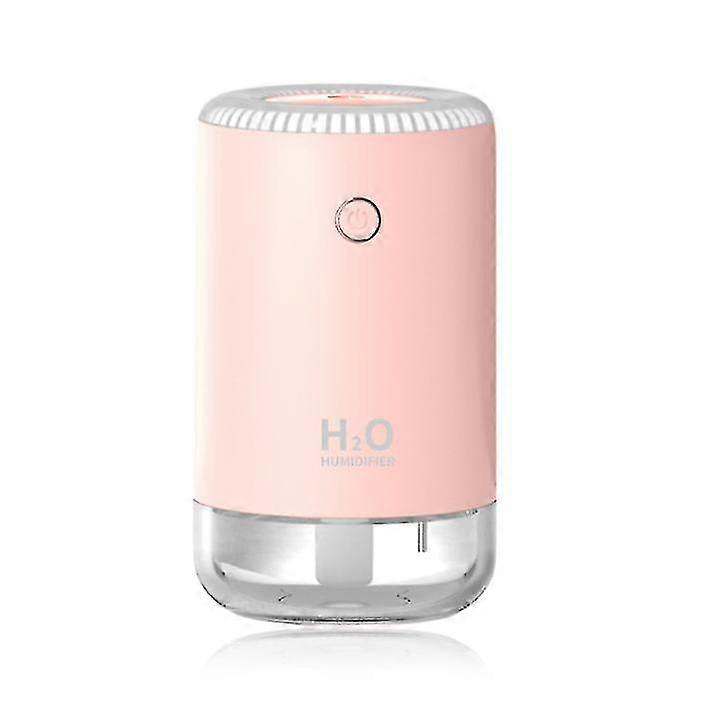 Pink 370ml Mini Humidifier Usb Spraying Water Mist Led Light For Ho...