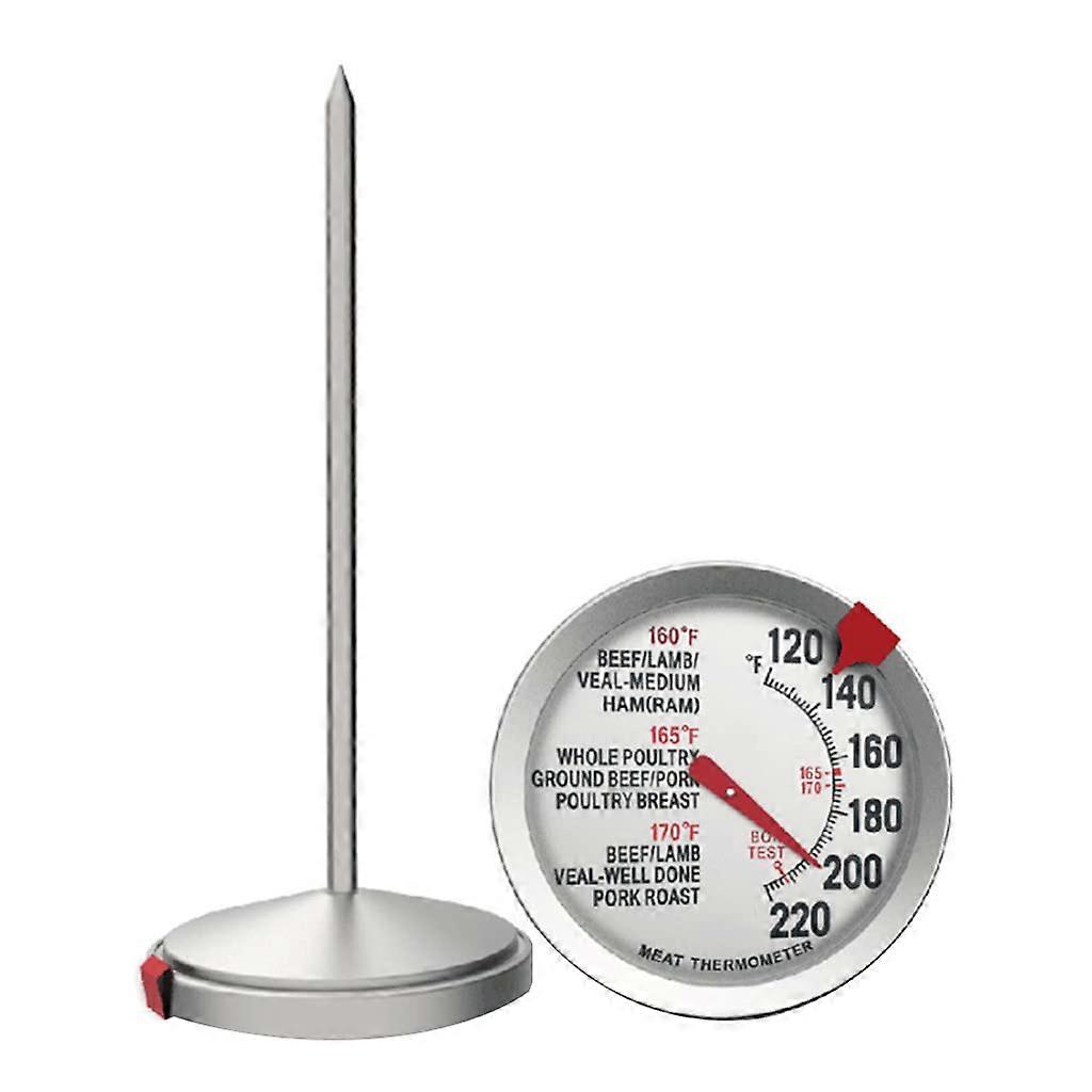 Stainless Steel Meat Poultry Food Probe Temperature Gauge with Digital Display, Accurate Readings, and Fast Response Time