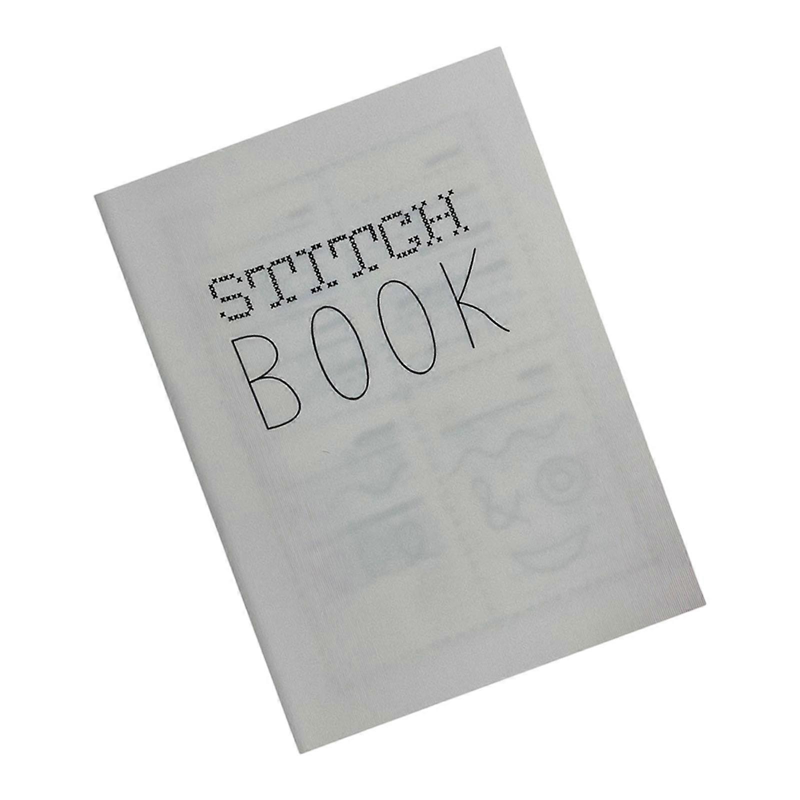 Cotton Linen Sewing Stitching Book Removable Page for Handmade Projects and Needlework Tutorials Multicolor