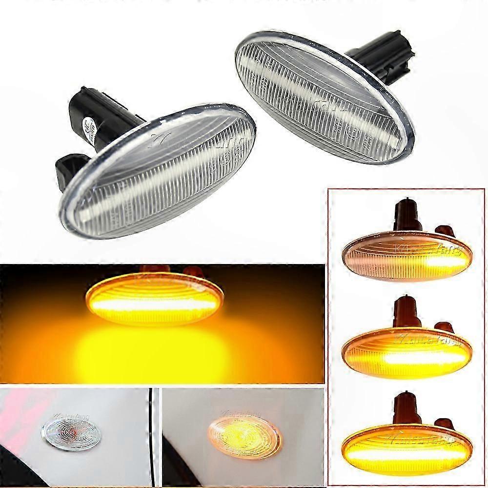 Sequential LED Turn Signal Lights for Subaru Forester Impreza 2008-2019 Side Marker Lamps Dynamic Flashing Indicators