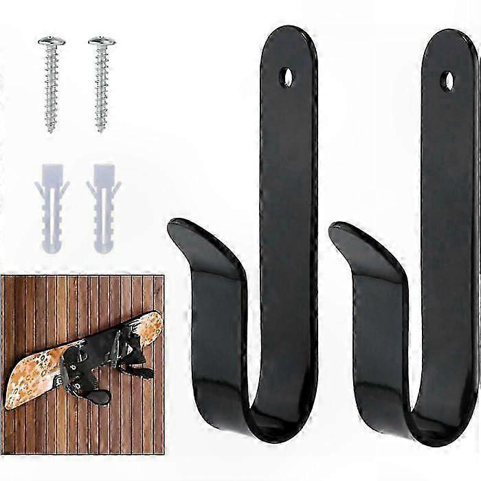 Wall Mount Rack for Surfboards, Black Finish