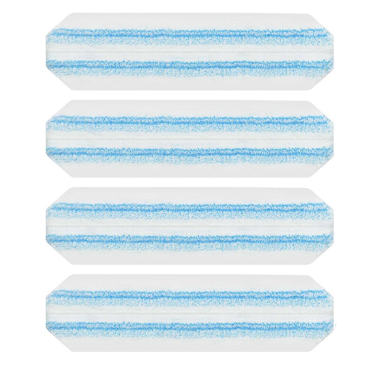 Mop Pads Replacements for Flat Mop System,Washable & Reusable Microfiber Mop Refills 4 Pcs