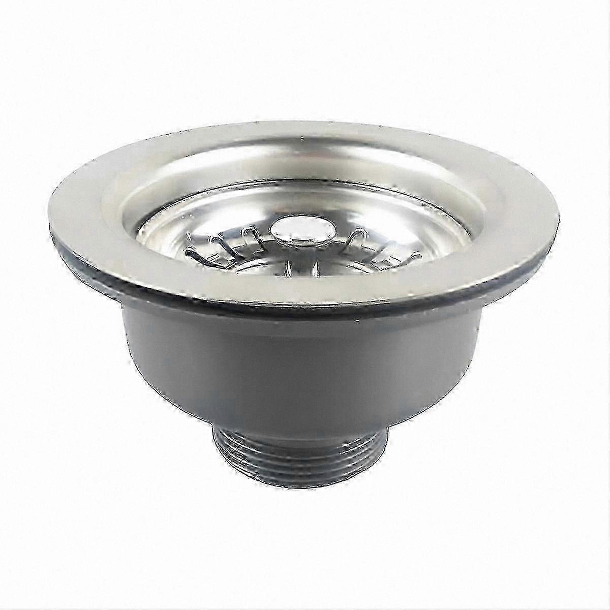 110mm ABS Sink Basket Strainer Drain for Stainless Steel Sinks Without Overflow - Durable and Efficient Solution