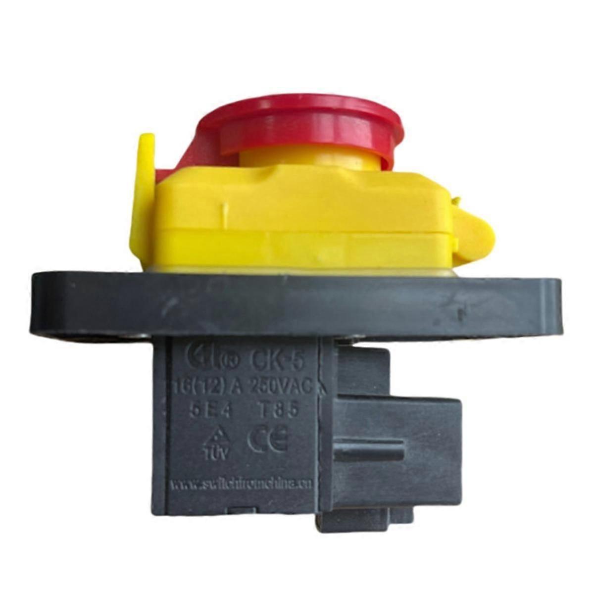 CK5 AC250V 4-Pin Start Stop No Volt Release Push Button Switch