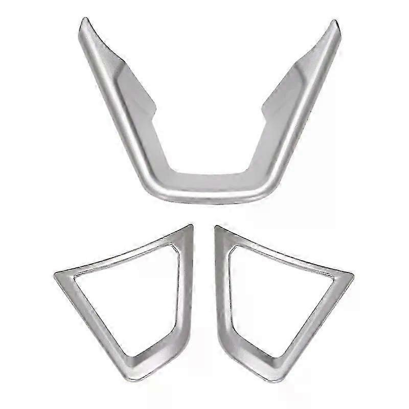 3PCS Steering Wheel Cover Trim Steering Wheel Button Frame Fit For Fit For d Fusion Mondeo 2013-