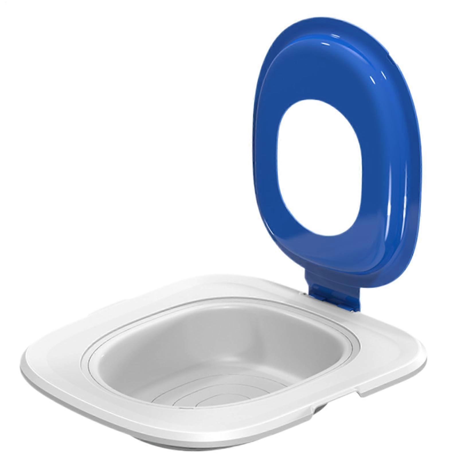 Cat Toilet Training System 5th Generation Removable Litter Tray Blue For Kittens Hygienic Reusable Detachable