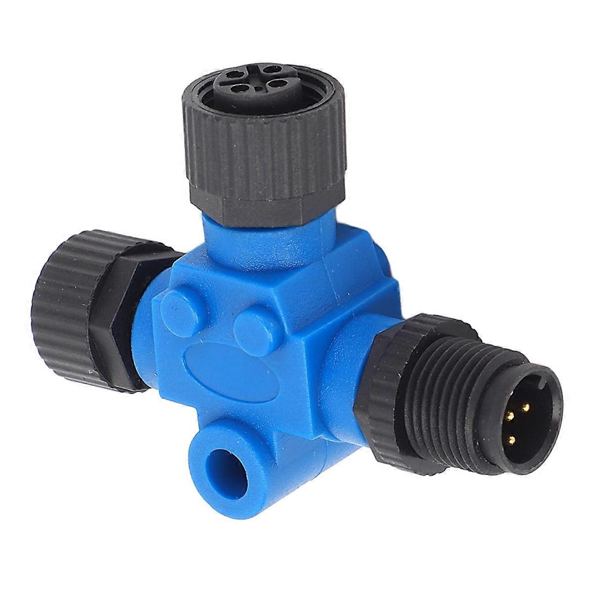 For NMEA 2000 Boats Marine T Connector 5 Pin IP67 Water Resist Backbone Cable Tee Terminator for Networks