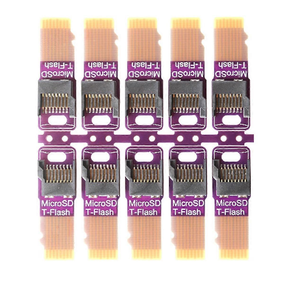 10pcs Micro-SD TF Memory Card Male to Female Extension Adapter Extender Test Tool PCBA Connector for Phone Computer MP4