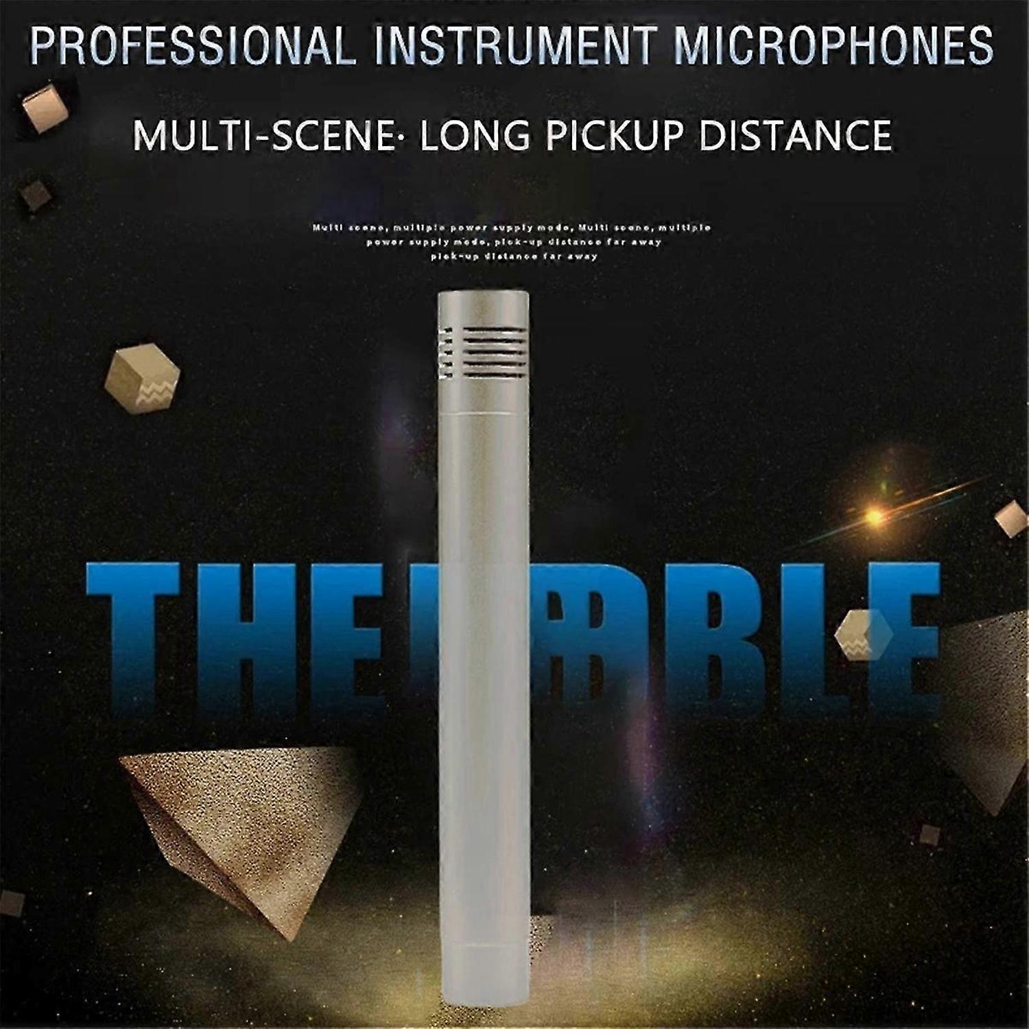 1 Pair C02 Pen-Shaped Condenser Microphone Shockproof Clip B