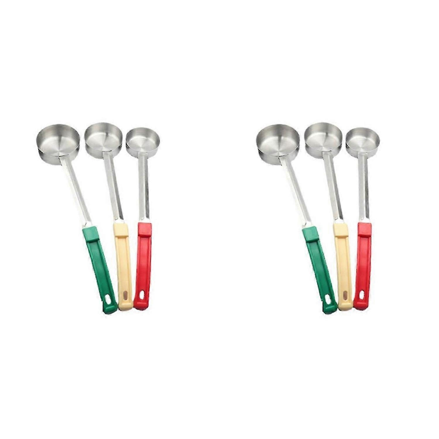 Stainless Steel Portion Control Solid Serving Spoon 3-Piece Combo Set