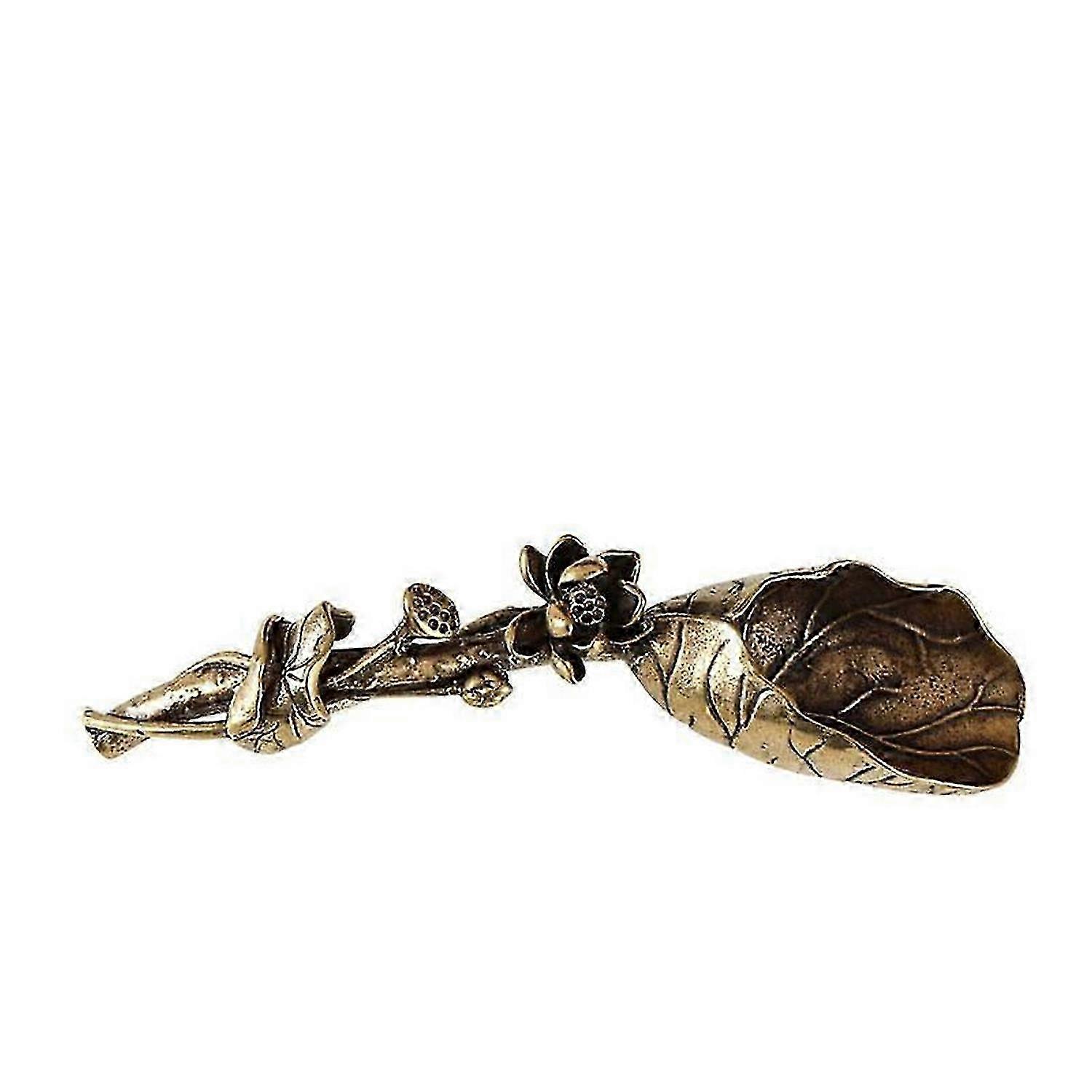 Lotus Root Tea Spoon, Lotus Root Lotus Leaf Tea Spatula Spoon Tea Set