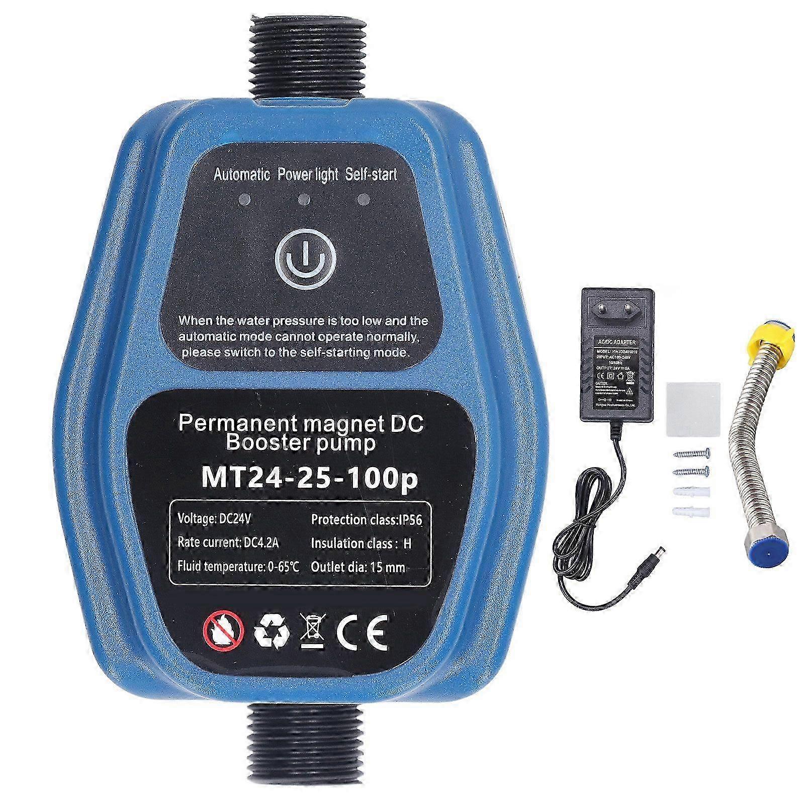 Water Pressure Booster Pump 100W 24V 25L IP56 Smart Sensor Automatic Shower Booster Pump 100240V