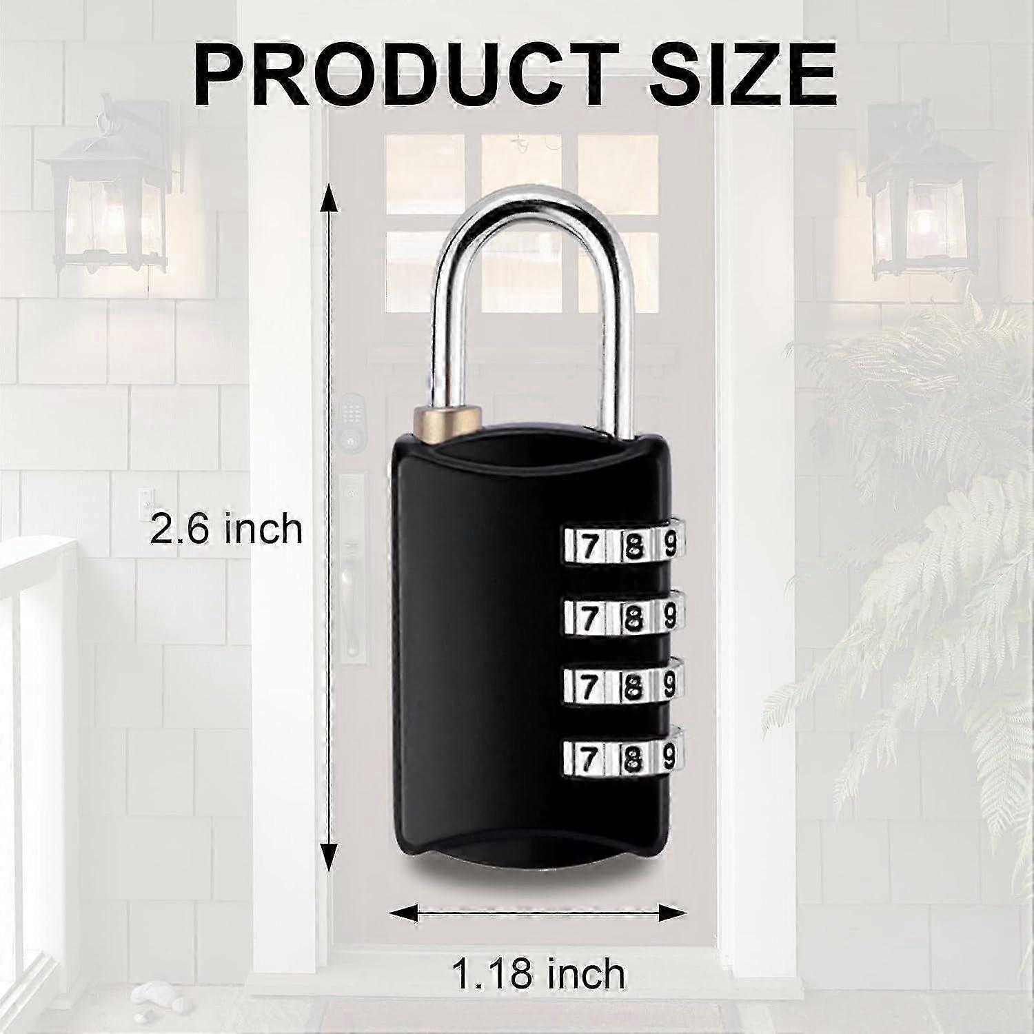 10-Pack 4-Digit Resettable Combination Locks for Luggage & Toolboxes 2025