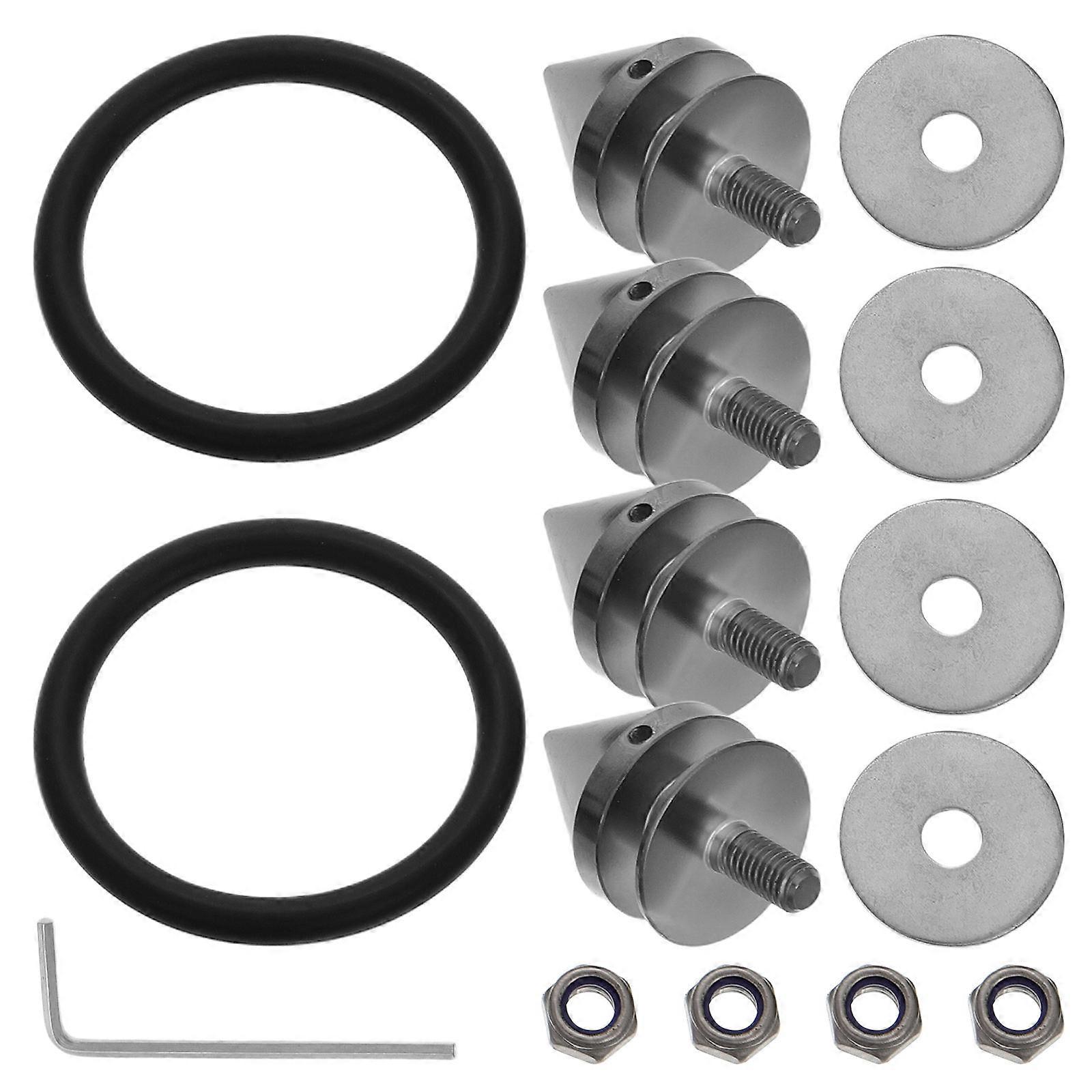 Car Front Bumper Quick Release Fastener Kit with 5Sets Durable Screws