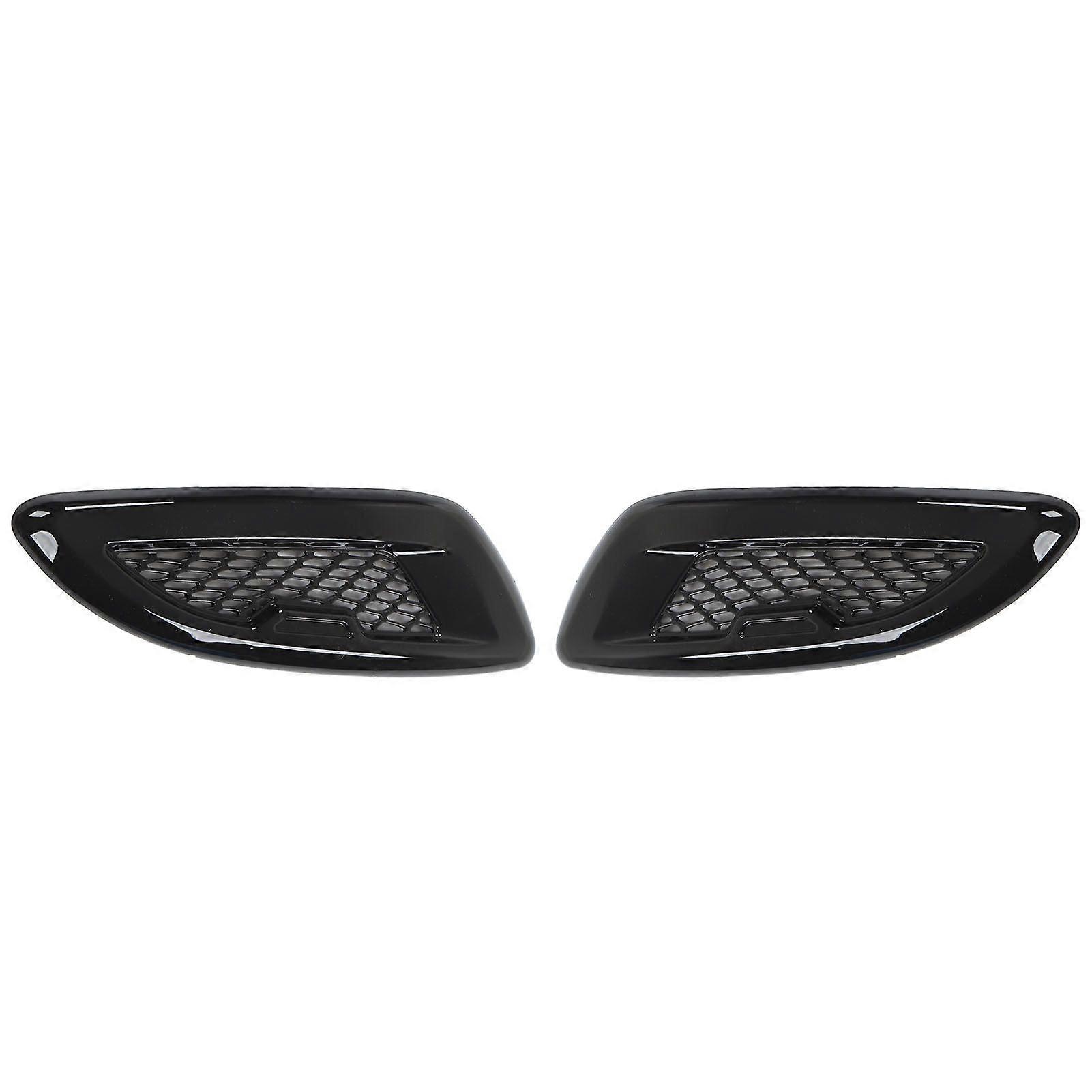 Dynamic Style Gloss Black Bonnet Grille Air Vent Trims Add On Replacement For Land Rover Range Rover Evoque L538 12 to 18