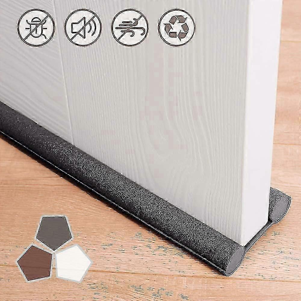 Under Door Draft Stopper 37 Inch Cuttable And Washable,twin Door Draft