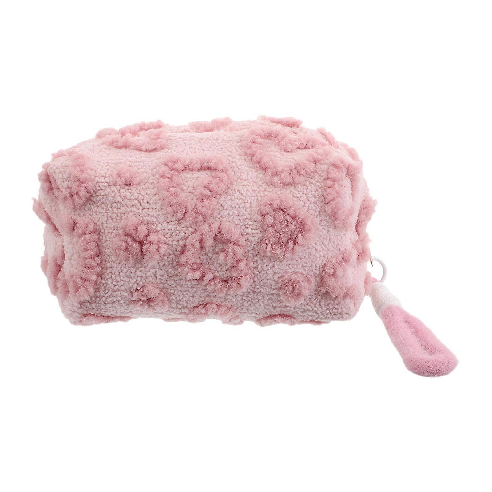 Cute Makeup Bags for Women Plush Makeup Bag for Storage Use 3Pcs Set