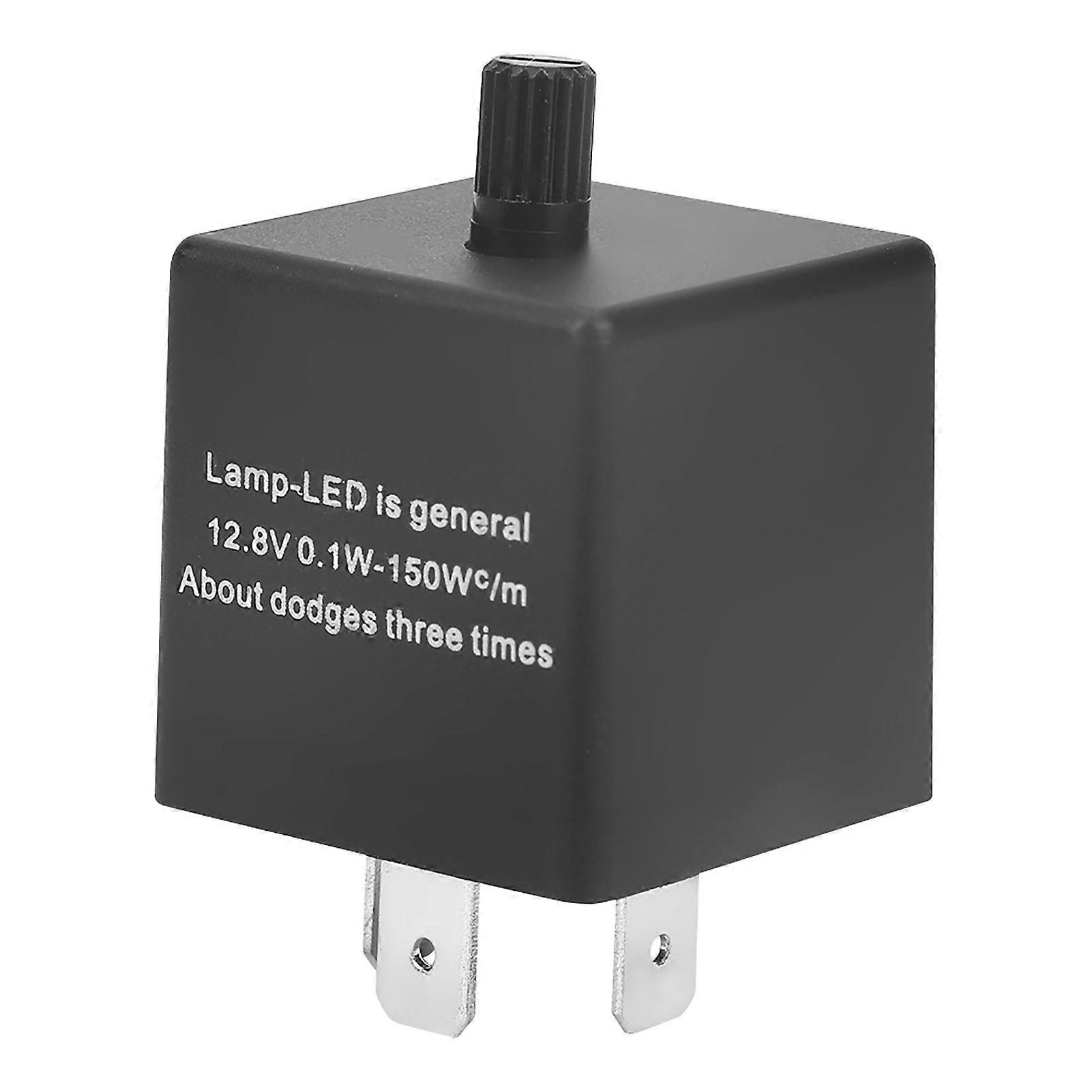 CF13 KT 3Pin Adjustable LED Flasher Flash Relay for Turn Signal Light Hyper Flash Fix
