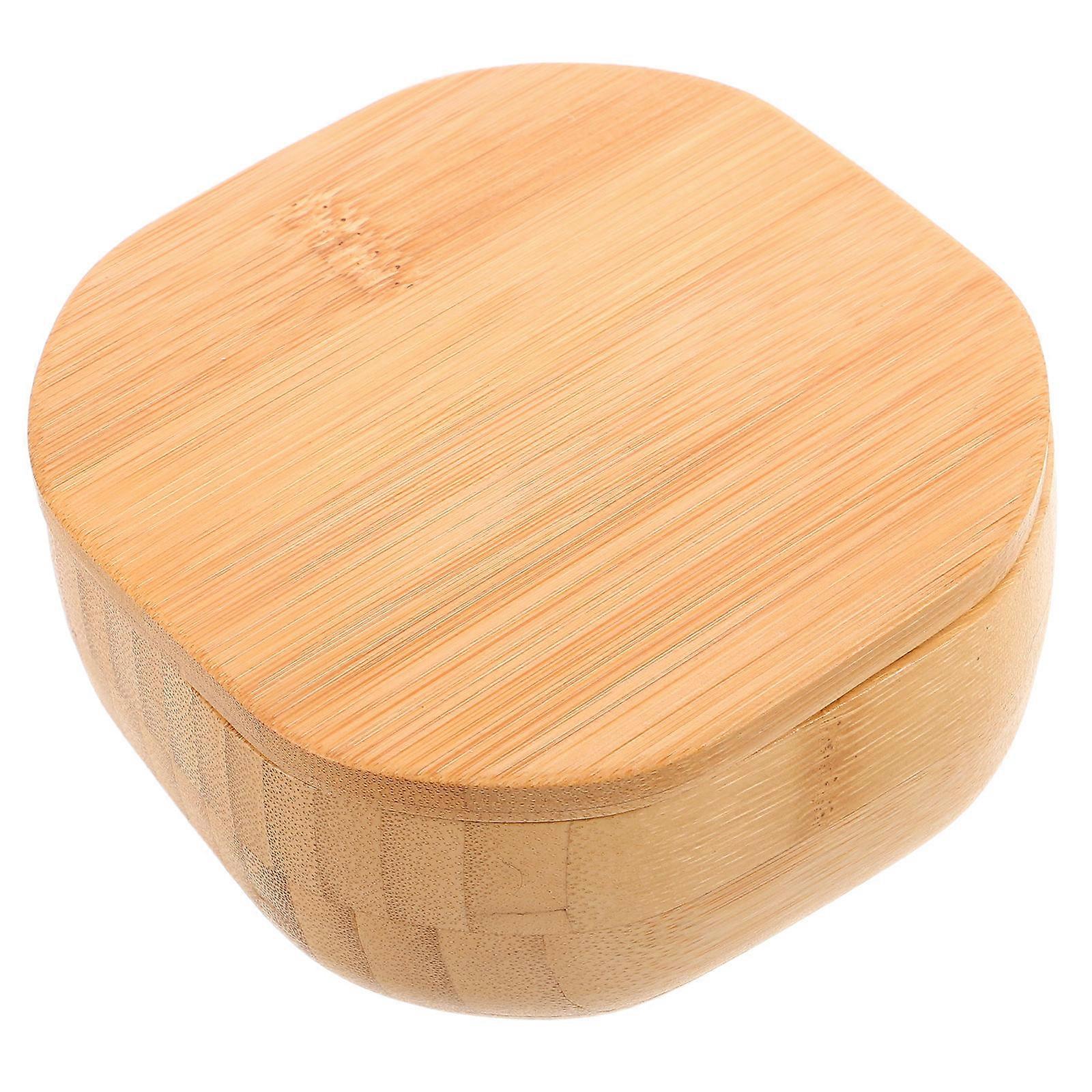 Seasoning Container for Storage Use 4Pcs Bamboo Salt and Spice Jar with Lid