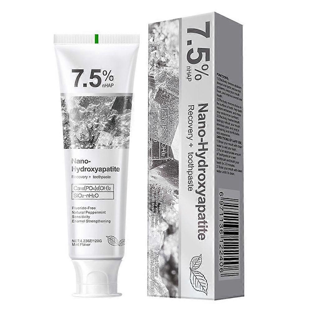 Nano Hydroxyapatite Toothpaste for Enamel Repair Sensitive Teeth Whitening Fresh Mint 120g