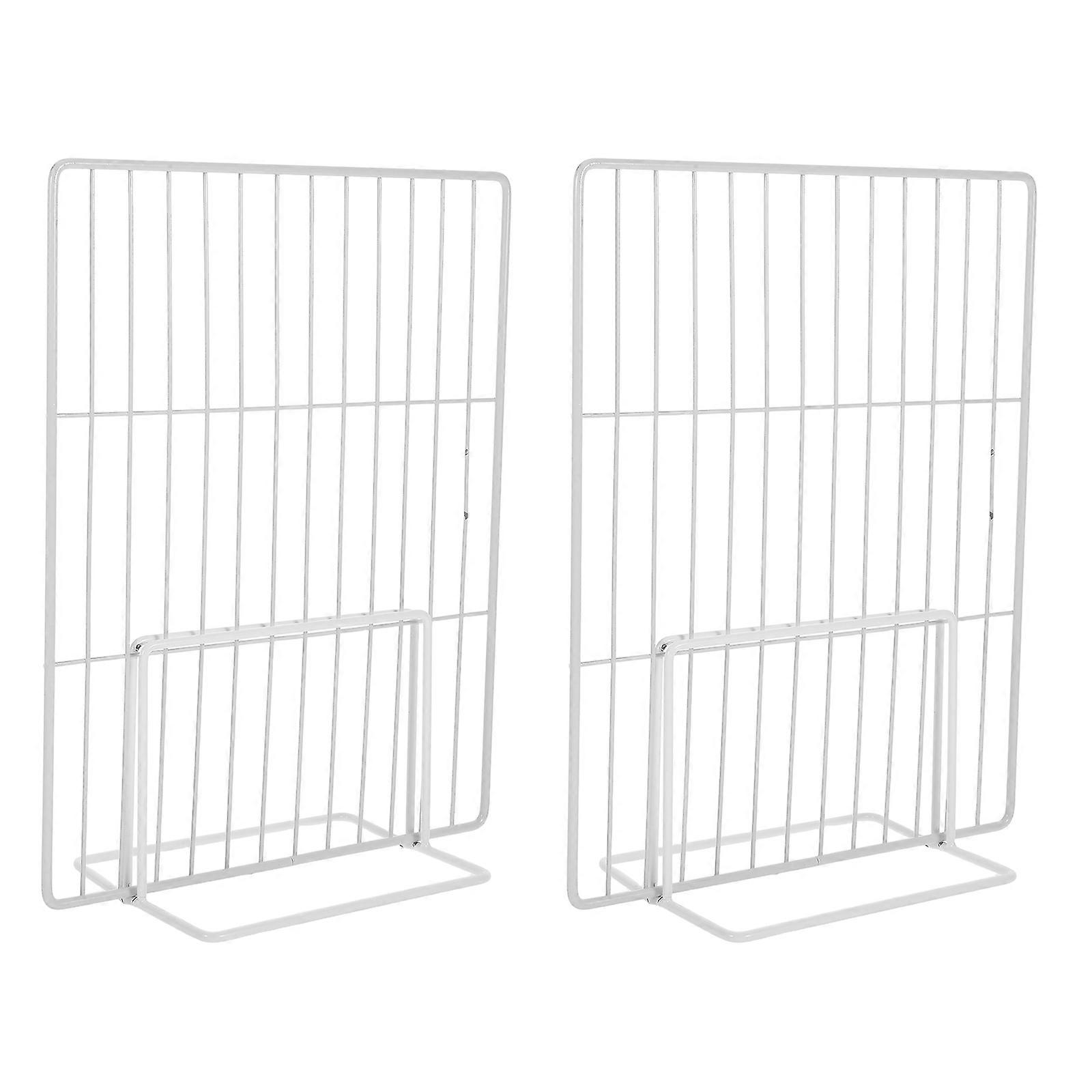 Metal Shelf Divider Adjustable Freezer Separator 4Pcs for Refrigerator Organization